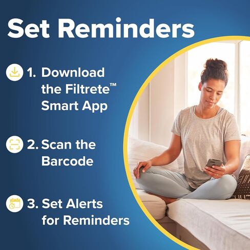 Filtrete 16x25x1 AC Furnace Air Filter, MERV 12, MPR 1500, CERTIFIED asthma & allergy friendly, 3 Month Pleated 1-Inch Electrostatic Air Cleaning Filter, 6-Pack (Actual Size 15.69x24.69x0.78 in) in Saudi Arabia
