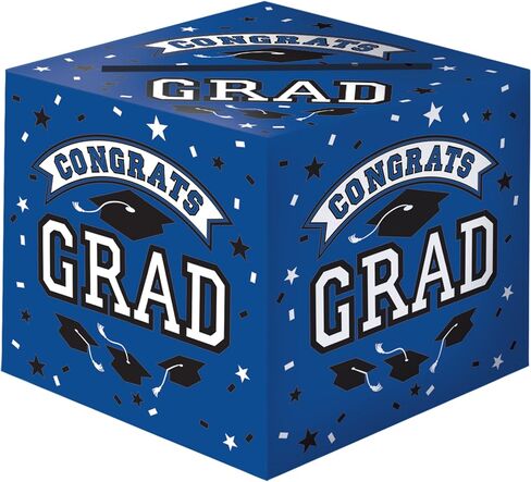 Impressive Orange Grad Cardholder Paper Box - 12" x 12" (1 Count) - Perfect for Graduation Parties, Showers & Events in Saudi Arabia