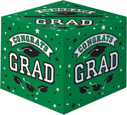 Impressive Orange Grad Cardholder Paper Box - 12" x 12" (1 Count) - Perfect for Graduation Parties, Showers & Events in Saudi Arabia