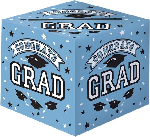 Impressive Orange Grad Cardholder Paper Box - 12" x 12" (1 Count) - Perfect for Graduation Parties, Showers & Events in Saudi Arabia