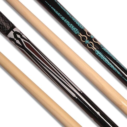 19 oz Pool Sticks 58 Inch Maple Wood Billiard Cue Sticks Professional Pool Cue Stick House Bar Billiard Cue Pool Table Accessories, with Cue Bag Cue Tips and Gloves 2 Pack in Kuwait