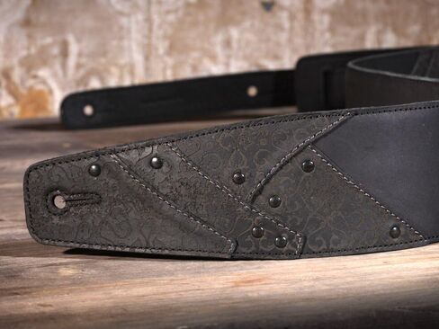 "Overland Full Grain Leather Guitar Strap For Electric, Acoustic, and Bass Guitars in Saudi Arabia