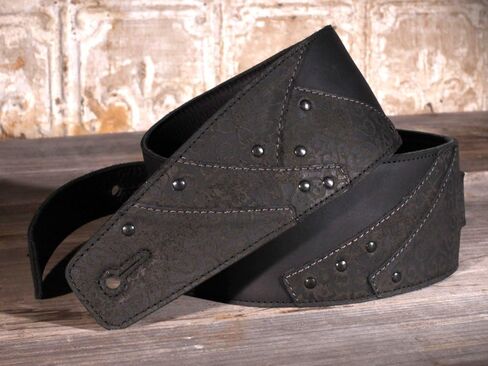 "Overland Full Grain Leather Guitar Strap For Electric, Acoustic, and Bass Guitars in Saudi Arabia