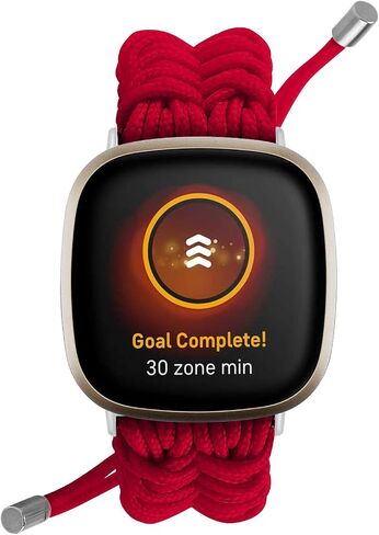 FitTurn Compatible with Fitbit versa 4/versa 3 & Sense/Sense 2 Band, Replacement Wristband Sports Braided Nylon Friendship Rope with Adjustable Outdoor Survival Weave Bohemia Bracelet Drawstring Clasp in Saudi Arabia