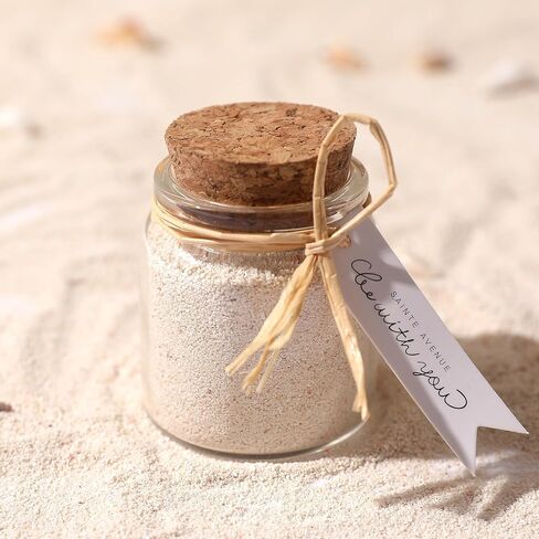 زجاجات زجاجية دائرية مزخرفة من ماجيك سيزون مع سدادات من الفلين (6 قطع / 1.7 أونصة سائلة) in Kuwait