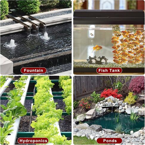550GPH Submersible Water Pump, 25W Fountain Pump High Lift with 7.2 ft, Ultra Quiet Submersible Pump Fountain Water Pump for Pond Fountain, Fish Tank in Saudi Arabia