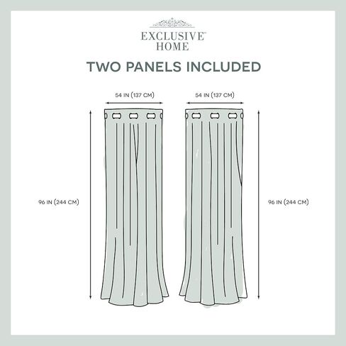 Exclusive Home Curtains EH8194-07 2-84G Velvet Heavyweight Grommet Top Curtain Panel Pair, 54x84, Blush, 2 Piece in Saudi Arabia