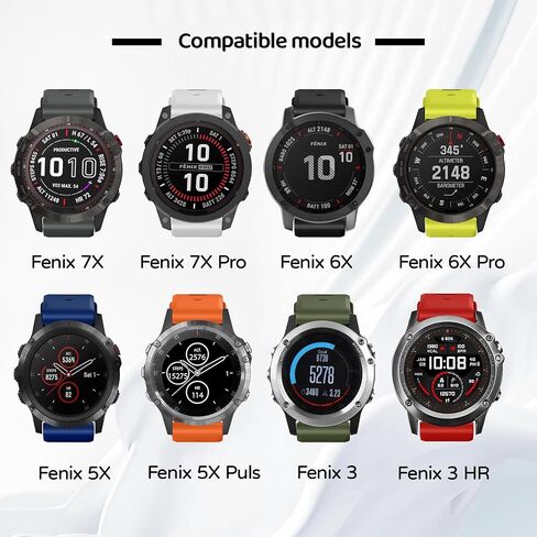 Watch Band for Garmin Fenix 8 51mm/7X/6X/5X/3/Quatix 8 51mm in Saudi Arabia