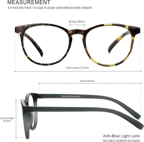 3 Pack Blue Light Blocking Glasses Round Frame Reading Glasses For Women Men, Computer Anti-Glare Anti Eyestrain Reading Glasses (Clear+Clear Gray+Black Purple, No Magnification) in Saudi Arabia