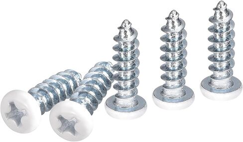 مسامير بيضاء ST4x14mm 50 حزمة - براغي من الصلب الكربوني المطلي بالزنك برأس فيليبس من الصفائح المعدنية برغي خشبي ذاتي التنصت in Saudi Arabia