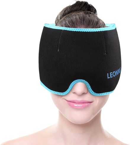 لفافة رأس الصداع النصفي - غطاء تخفيف الصداع النصفي - قناع جل الثلج لتخفيف صداع التوتر - غطاء تخفيف الصداع النصفي in Kuwait