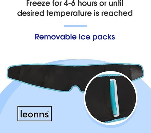 لفافة رأس الصداع النصفي - غطاء تخفيف الصداع النصفي - قناع جل الثلج لتخفيف صداع التوتر - غطاء تخفيف الصداع النصفي in Kuwait