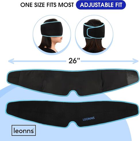 لفافة رأس الصداع النصفي - غطاء تخفيف الصداع النصفي - قناع جل الثلج لتخفيف صداع التوتر - غطاء تخفيف الصداع النصفي in Kuwait