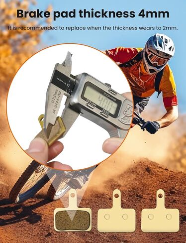 2024 Bike Brake Pads 2Pairs, Bicycle Disc Brake Pads Suitable Tektro Shimano TRP Deore Br-M575 B01s Mt200 M525 M515 T615 T675 M505 M495 M486 M485, Mountain MTB Ebike Brake Pads Replacement in Saudi Arabia