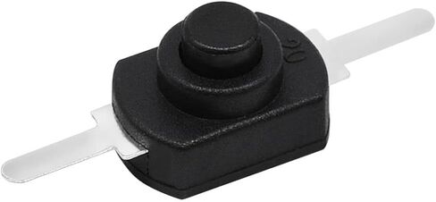 60pcs Black Latching Mini ON/Off Switch Self-Lock Micro Push Button Switch DC 30V 1A Flashlight Type YD-1208 in Saudi Arabia