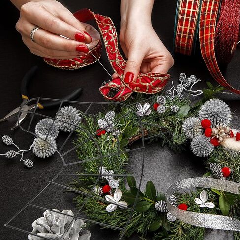Horse Head Wire Wreath Frame Metal Floral Flower Wreaths Frame Form Making Ring for DIY Christmas New Year Party Home Outdoor Ornaments Decor Horse Lover Black in Saudi Arabia