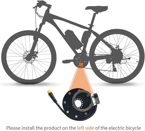 Elecrtic Bicycle KT PAS 8 Magnets Speed Sensor Ebike Power Pedal Assist Sensor System Assistant SM/Waterproof Plug for Ebike Conversion Kit in Saudi Arabia