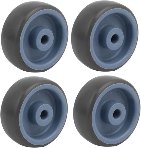 uxcell 2-inch Diameter TPR Wheel 6.35mm Bore Trolley Caster Pulley Roller 4pcs in Saudi Arabia