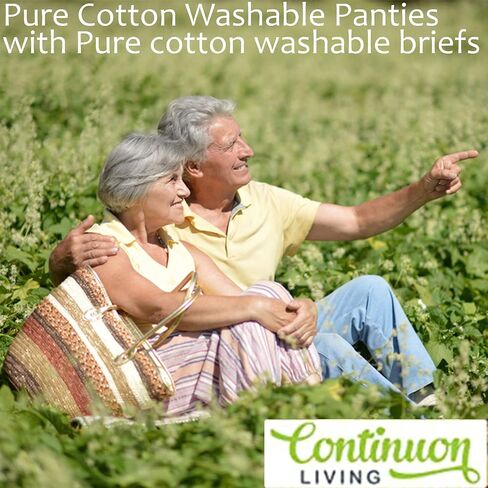 Incontinence Underwear for Men. Pure Cotton Washable Panties with Super-Absorbent (7 Ounce) Pad (Medium) in Saudi Arabia