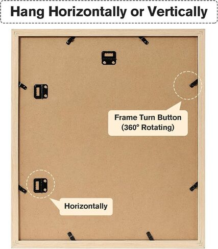 14x16 Collage Picture Frame, Wood Frame with Tempered Glass, Displays Seven 4x6 Frame Openings or One 14x16 Frame Without Mat, Family Picture Frames for Collage Wall Decor in Saudi Arabia