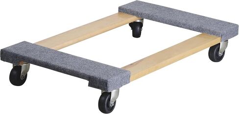Ironton Carpeted Mover's Dolly Furniture Cart Hardwood Wheeled Moving Dolly- 1000-Lb. Capacity, 30in.L x 18in.W in Saudi Arabia