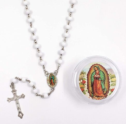 12 PCS Our Lady of Guadalupe Scented Rosaries - Perfect for Baptism, First Communion, and Religious Events in Saudi Arabia