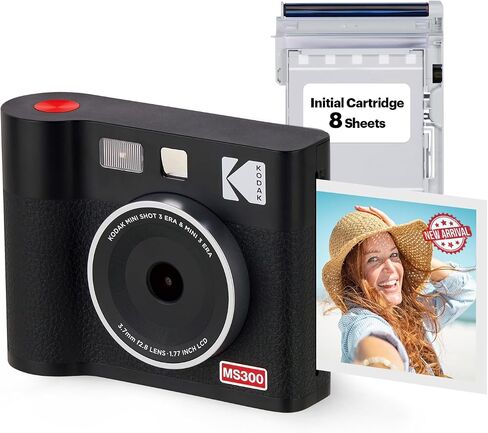 KODAK Mini Shot 3 ERA 3x3 Instant Camera, Photo Printer, 38 Sheet, Black in Saudi Arabia