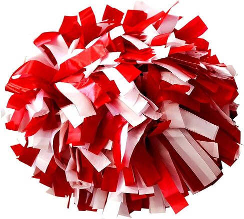 Pair, 6" Plastic Cheerleading Pom Pom with Baton Handle in Saudi Arabia