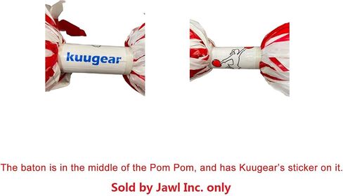 Pair, 6" Plastic Cheerleading Pom Pom with Baton Handle in Saudi Arabia