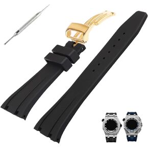 28mm Rubber Watch Band replacement for Audemars Piguet Royal Oak Offshore AP 15703 15710 15400 26470 26400 Silicone Strap Wirstband accessories for Men and Women