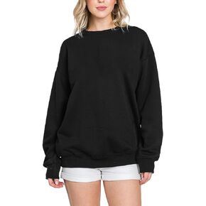 Urban Look Womens Loose Fit California and Los Angeles Fleece Sweatshirts