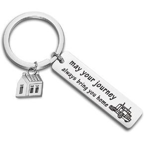 AKTAP Guardian Angel Car Keychain for Rear View Mirror New Driver Hanging Ornaments May Your Journey Always Bring