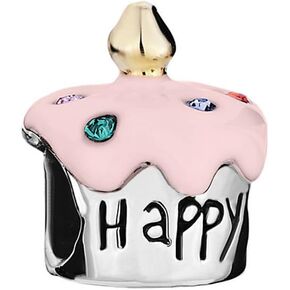 Birthday Cake Charm Happy Birthday Beads For Bracelets