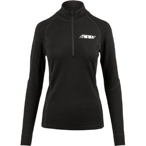 509 Women's FZN Merino 1/4 Zip (Black - Medium)