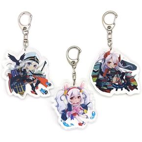 Inc. - Set of 3 Azur Lane Acrylic Keychain Enterprise, Laffey, Prinz Eugen