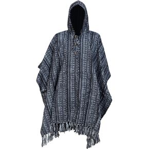 Ezhippie Women's Poncho Pure Cotton Brushed Baja Hooded Poncho