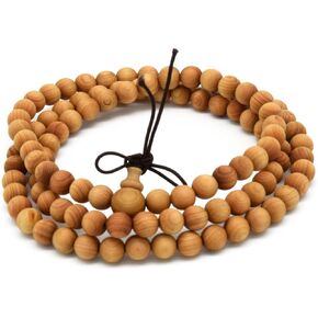Unisex Thuja Sutchuenensis Wood Beads Wooden Bracelet Necklace Prayer Mala Wristband Bracelet