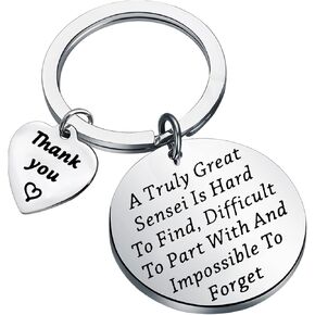 PLITI Teacher Gift A Truly Great Sensei Is Hard To Find Difficult To Part With And Impossible To Forget Keychain