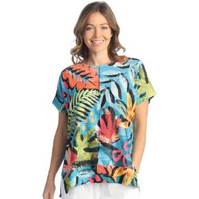 Jess & Jane Paradise Front Seam Light Knit Tunic Top