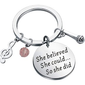 TIIMG Vocalist Gift Singer Gift Music Student Gift She Believed She Could So She Did