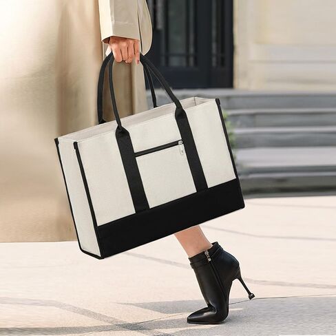 LOIDOU Laptop Tote Bag for Women 15.6 inch Work Tote Bag Computer Bag Large Capacity Teacher Handbag Shoulder Bag in Kuwait
