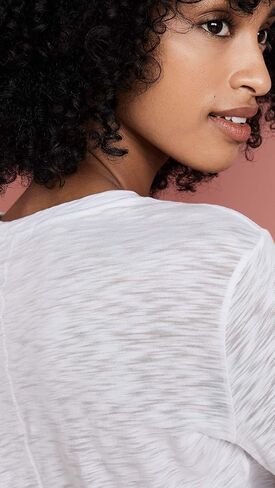 Goldie Lewinter Women's Signature Slub Long Sleeve Tee in Kuwait