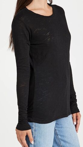 Goldie Lewinter Women's Signature Slub Long Sleeve Tee in Saudi Arabia
