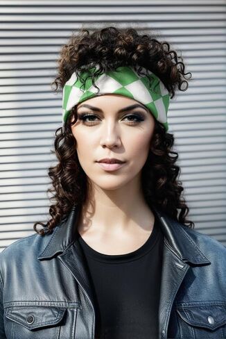 INAINI Large Oversized Bandana Checkered Scarf Women Men Headband Handkerchief Extra 27x 68cm in Saudi Arabia