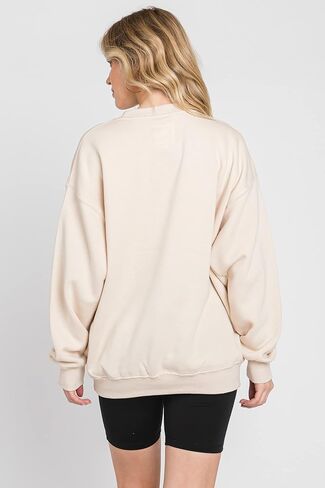 Urban Look Womens Loose Fit California and Los Angeles Fleece Sweatshirts in Saudi Arabia