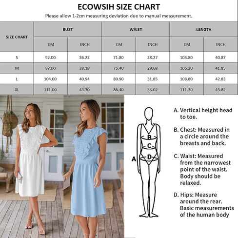 فساتين ECOWISH للنساء 2024 بأكمام قصيرة من الدانتيل السويسري لحفلات الزفاف وضيف الكنيسة وعيد الفصح فستان كاجوال in Kuwait