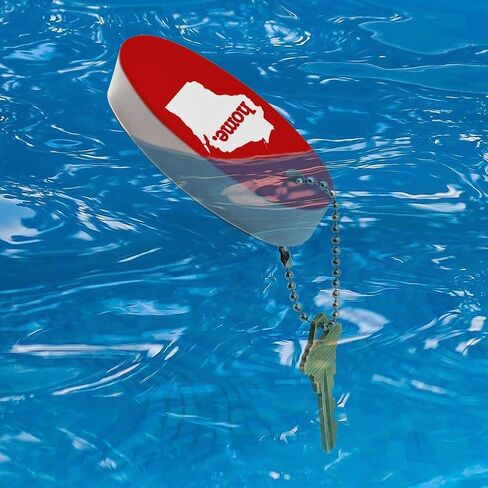 GRAPHICS & MORE Wisconsin WI Home State Solid Red Officially Licensed Floating Foam Keychain Fishing Boat Buoy Key Float in Saudi Arabia