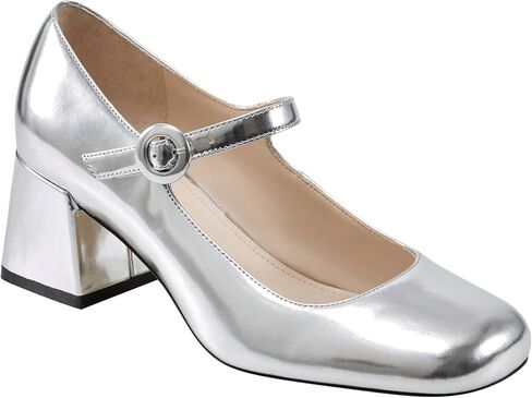 Marc Fisher LTD Women's NESSILY Pump, Silver 040, 10 in Saudi Arabia