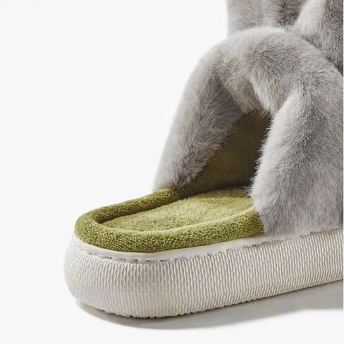 شبشب أرنب للنساء، شبشب لطيف على شكل أرنب زغبي لطيف للأحذية الداخلية in Kuwait