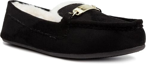 حذاء LONDON FOG النسائي Lorne Cozy Micro Suede بدون كعب سهل الارتداء في الأماكن المغلقة/المفتوحة in Saudi Arabia